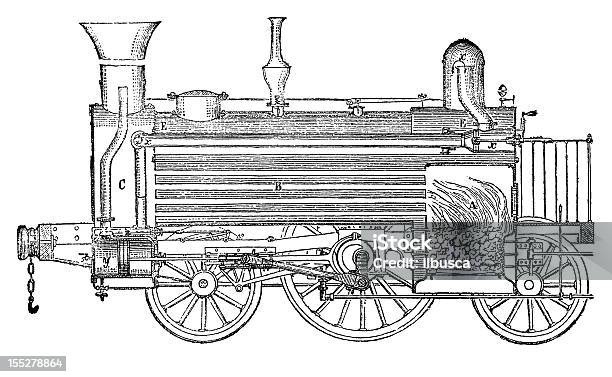 機関車 - モノクロのベクターアート素材や画像を多数ご用意 - モノクロ, 19世紀風, イラストレーション