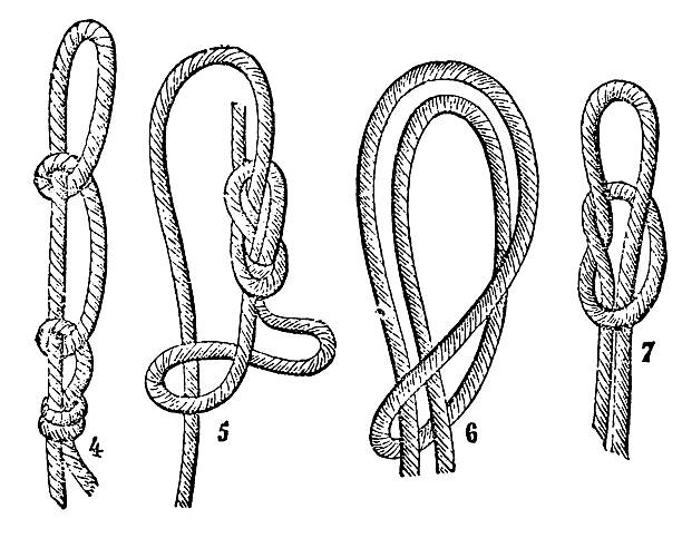 illustrations, cliparts, dessins animés et icônes de les nœuds - lace group of objects obsolete old