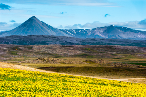 baula (934m), the most beautiful mountain in iceland, it is almost perfect conical