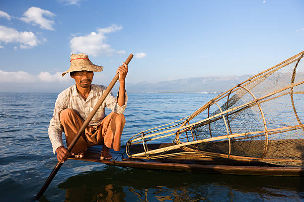 istock Fisherman on Inle Lake, Myanmar 155279074
