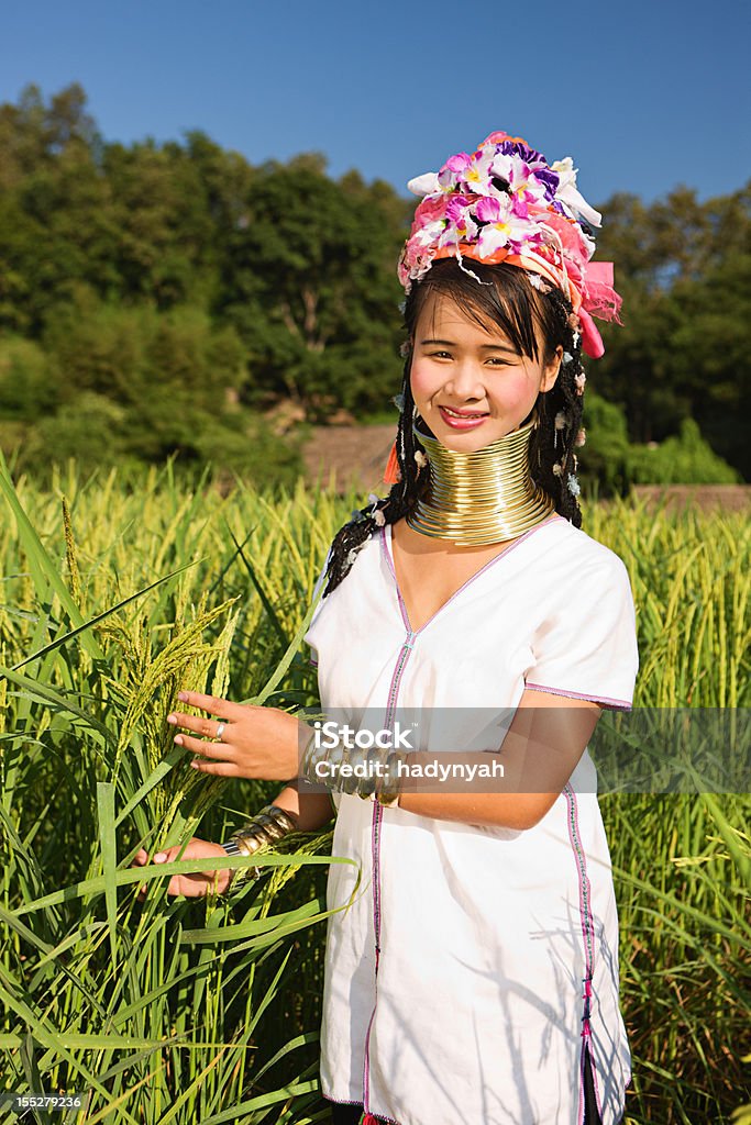 Retrato de mulher de longos pescoço Karen Tribe - Royalty-free Adulto Foto de stock