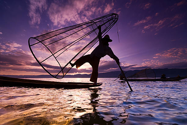 istock Fisherman on Inle Lake, Myanmar 155279328
