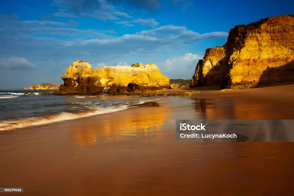 Algarve Sonnenaufgang - Lizenzfrei Abenddämmerung Stock-Foto