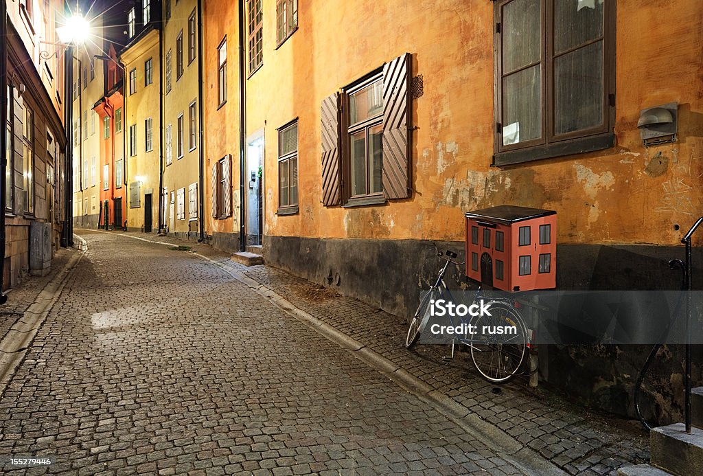 Night Stockholm  Mailbox Stock Photo