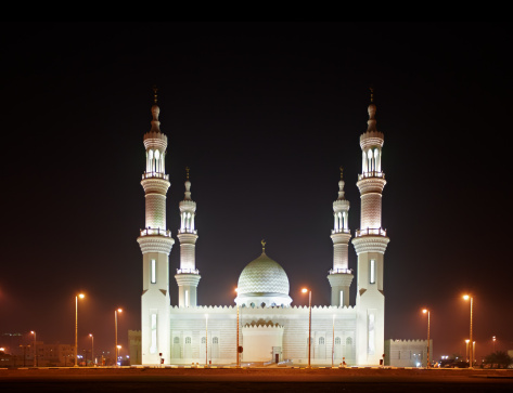 Beautiful Ras Al Khaimah Mosque near Dubai, UAE