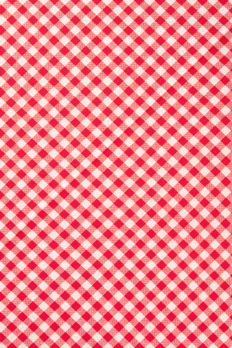 Table cloth red and white pattern