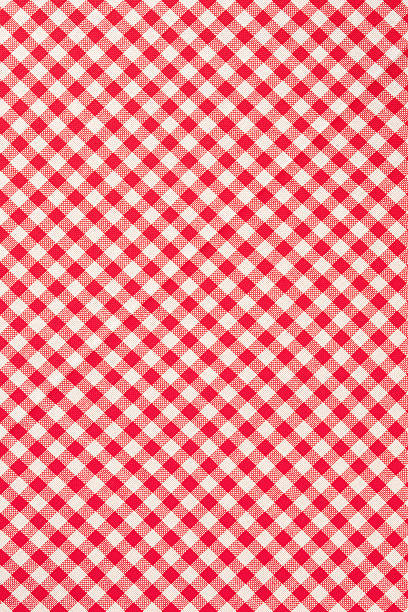 checkered tkanina wzór - striped textile tablecloth pattern zdjęcia i obrazy z banku zdjęć