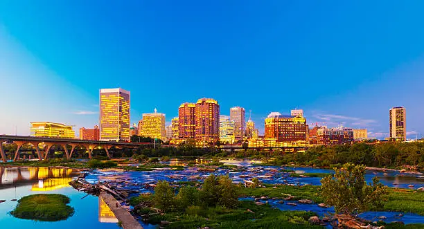 Downtown Richmond, Virginia In The Early Evening