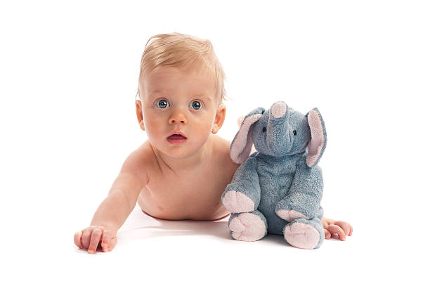 istock Blond hair blue eyed Baby boy 155280187