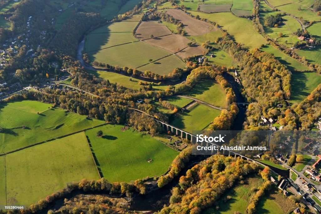 Pontcysyllte e o Rio Dee - Royalty-free Wrexham Foto de stock