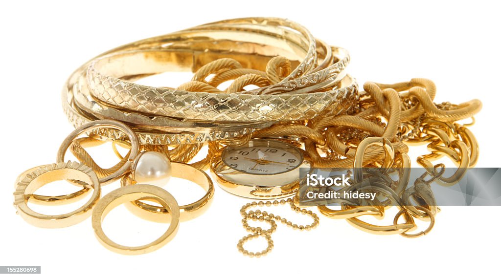 Scarto oro - Foto stock royalty-free di Gioielli