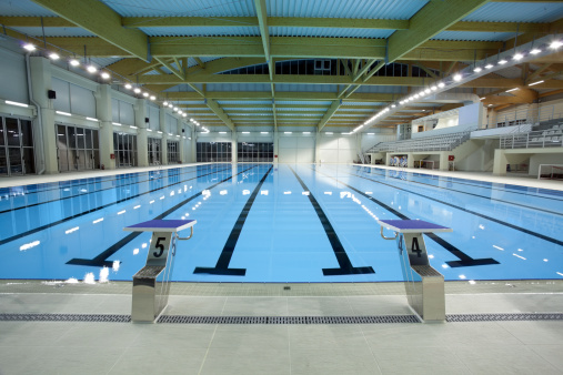 3d render of swimming pool interior