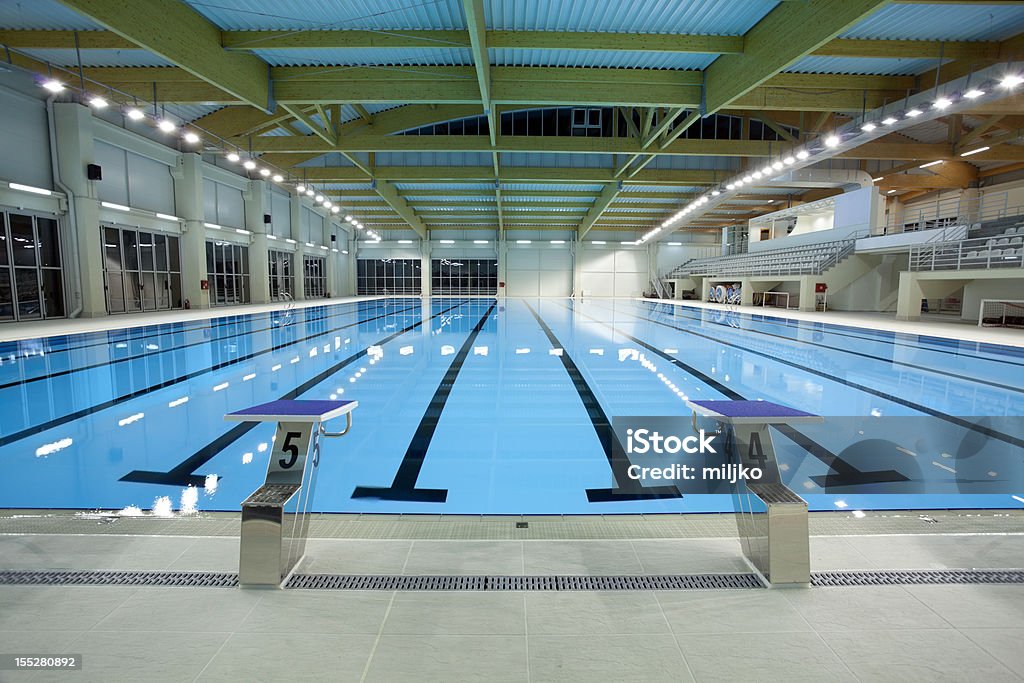 Indoor swimming pool Indoor swimming pool. Swimming Pool Stock Photo