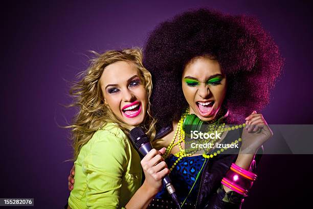 Party Girls Stock Photo - Download Image Now - 1980-1989, Party - Social Event, Fashion