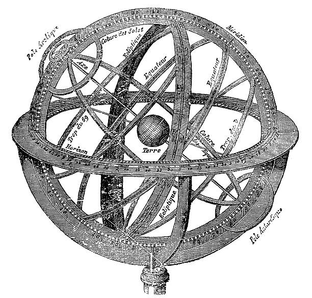 illustrations, cliparts, dessins animés et icônes de sphère armillaire ou sphériques astrolabe - astrolabe