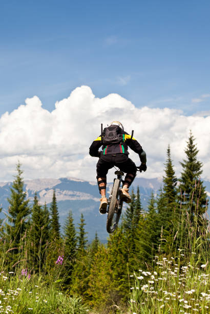 istock Mountain Biker in the Air 155282731