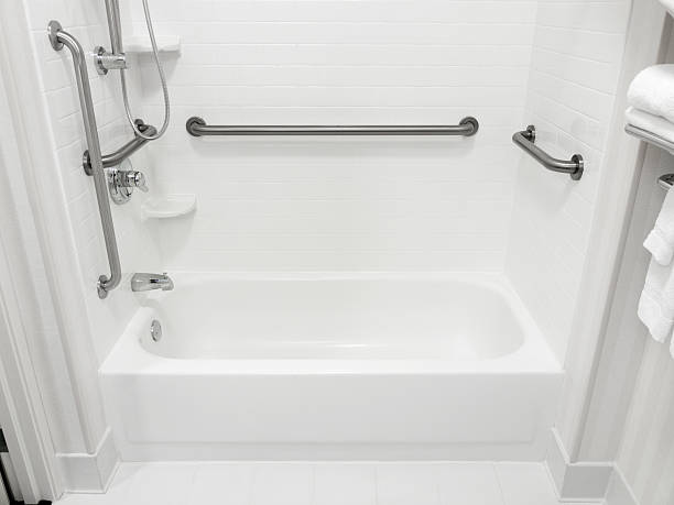handicapped disabled access bathroom - badkar bildbanksfoton och bilder