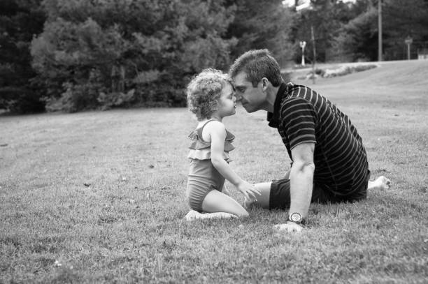 istock Tender moment between dad and his little girl. 155282912