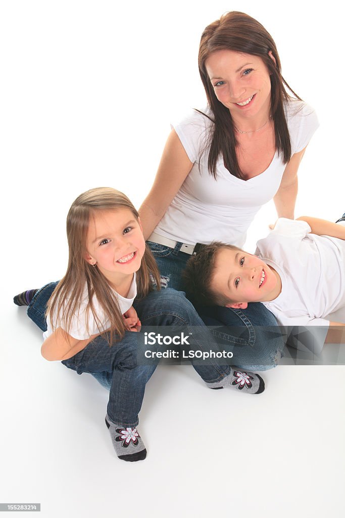 Madre con hijos - Foto de stock de 4-5 años libre de derechos