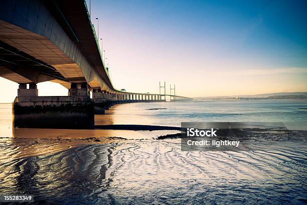 Second Severn Bridge Nocą Przejście - zdjęcia stockowe i więcej obrazów Rzeka Severn - Rzeka Severn, Bristol - Anglia, Hrabstwo Bristolu