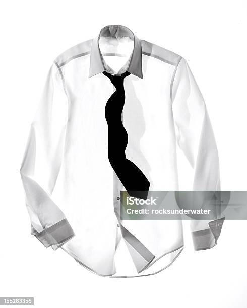 Camisa E Gravata - Fotografias de stock e mais imagens de Acessório para o Pescoço - Acessório para o Pescoço, Alta Sociedade, Branco