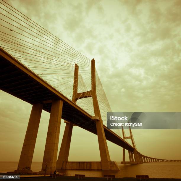 Vasco Da Gamabrücke Stockfoto und mehr Bilder von Architektur - Architektur, Bedeckter Himmel, Breit