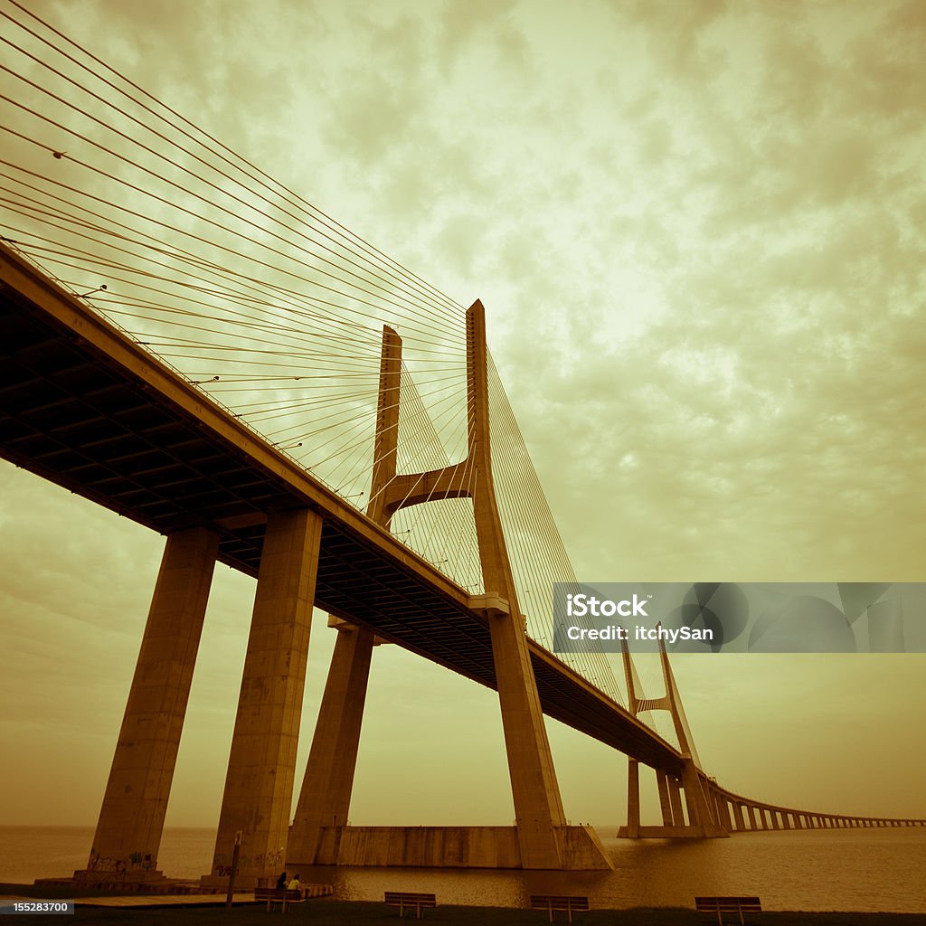 Ponte Vasco da Gama - Foto de stock de Arquitetura royalty-free