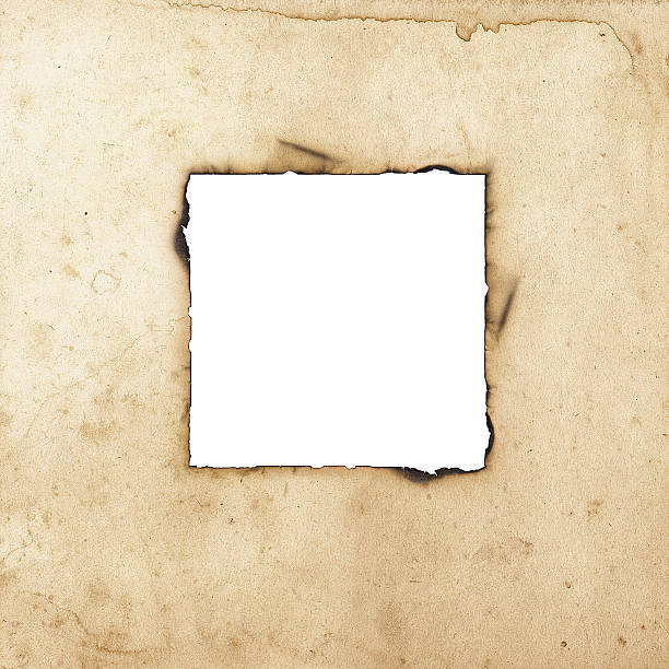 Burnt old paper. Usefull as grunge frame with scorched edges.