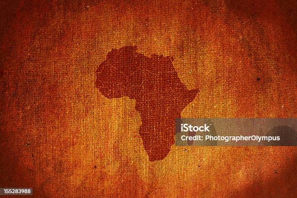 Photo libre de droit de Grunge Carte De Lafrique En Toile banque d'images et plus d'images libres de droit de Afrique - Afrique, Carte, Motif