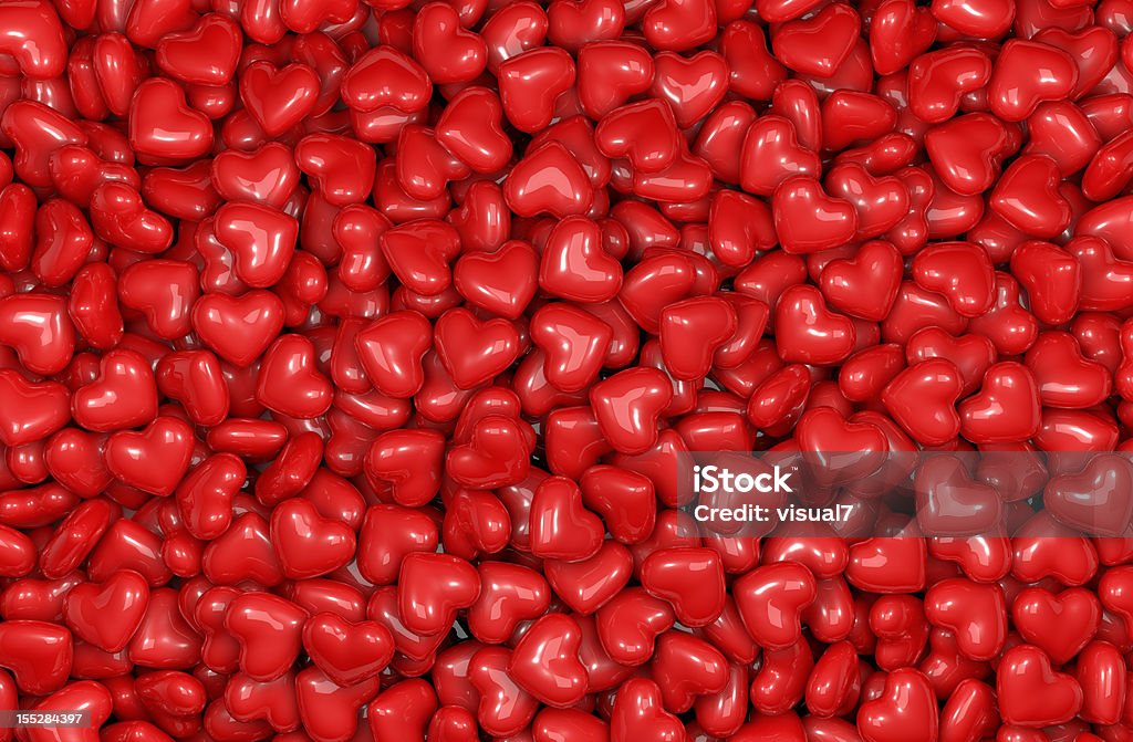 Valentine's day, red hearts background  Backgrounds Stock Photo