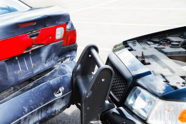 istock Collision Damage On Rear End Of Car 155284431