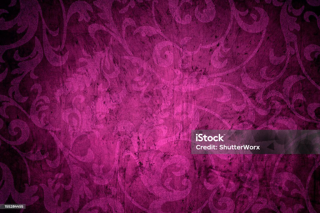Pink Victorian Background Abstract Floral Swirl Vintage Pattern.     Purple Background Stock Photo