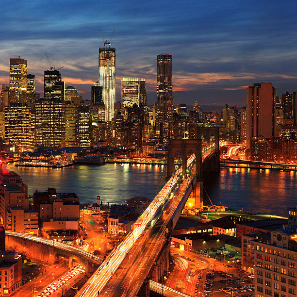 istock Sunset over New York City 155284528