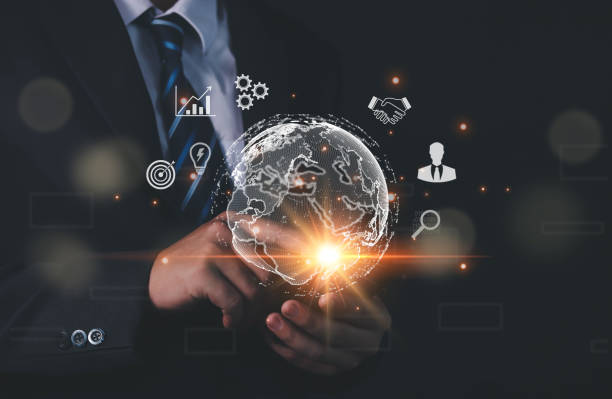 istock business people use Global internet connection application technology for business and digital marketing. finance and banking digital link technology big data 1552846186