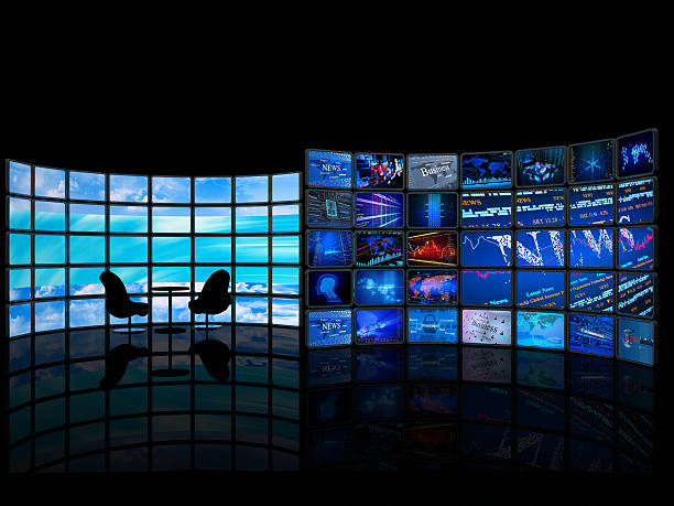 istock Digital Business News TV studio 155284623