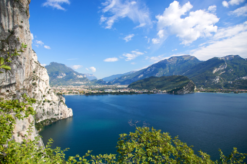 View on Riva at Lake Garda in Italy