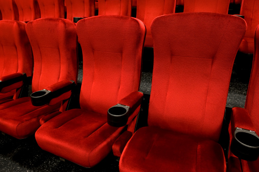 Seats of a theatre or conference hall.