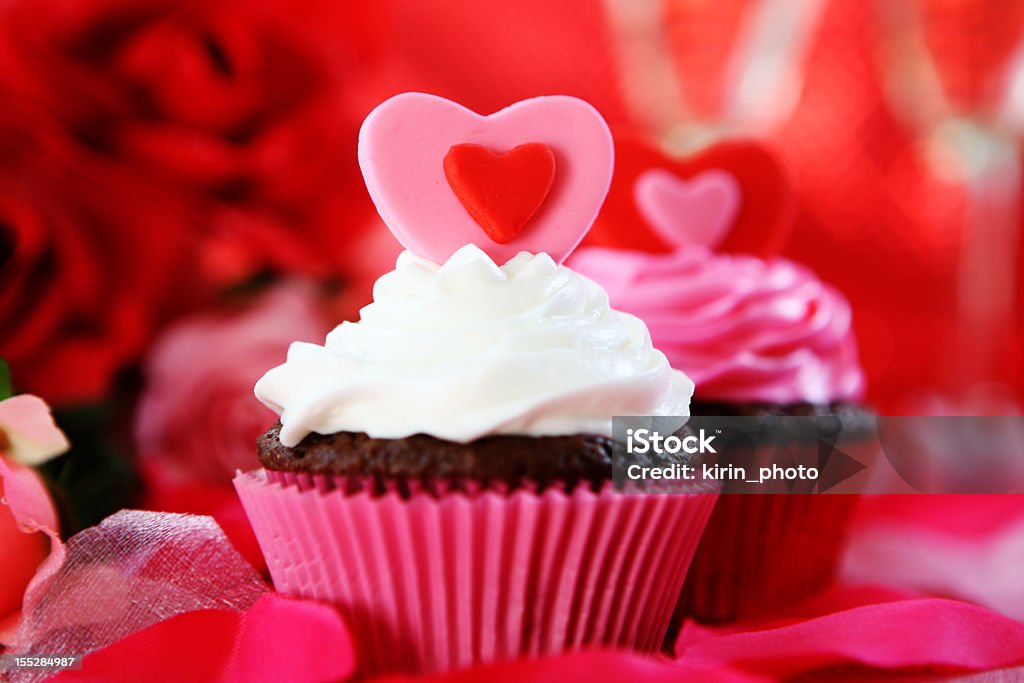 cupcakes Dia dos Namorados - Royalty-free Dia dos Namorados Foto de stock