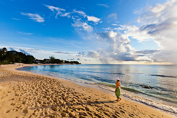 el parque estatal paynes bay, barbados - barbados fotografías e imágenes de stock