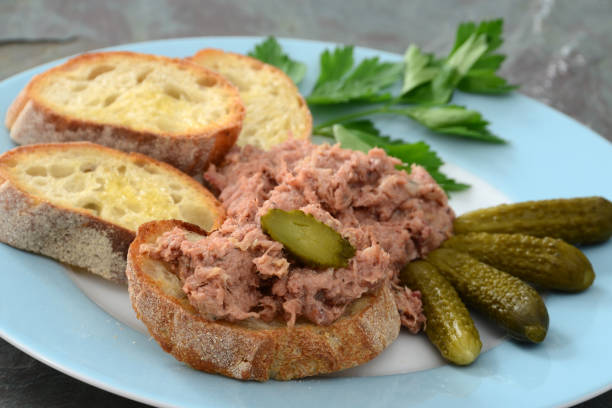 오리 Rillettes 스톡 사진