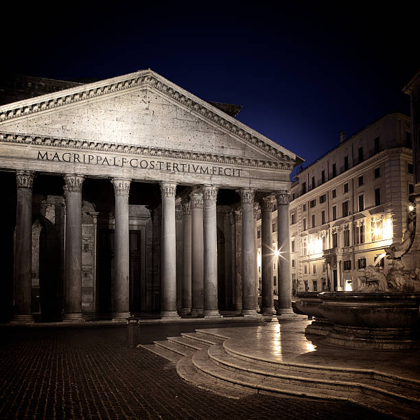 pantheon a roma - architecture italian culture pantheon rome church foto e immagini stock