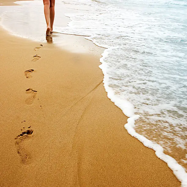 Photo of Walking on the sand