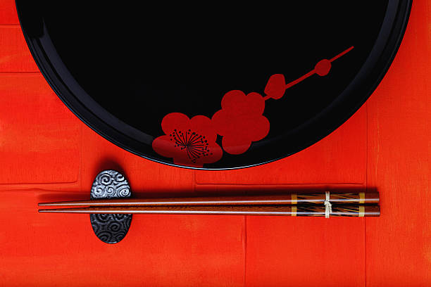style japonais - chopsticks rest photos et images de collection
