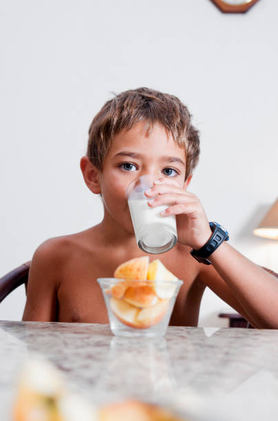 istock Drinking a healthy glass of milk 155286536