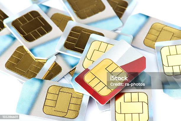 Sim Cards Stock Photo - Download Image Now - SIM Card, Mobile Phone, Computer Chip