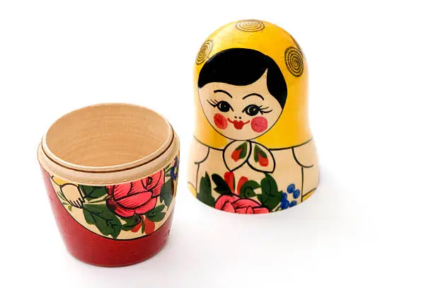 Wooden Doll made in Russia.