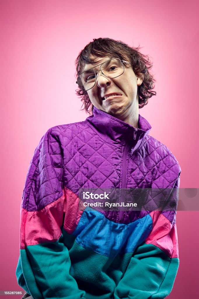 Ebete bambini irritabili anni'80, in rosa - Foto stock royalty-free di Adolescente