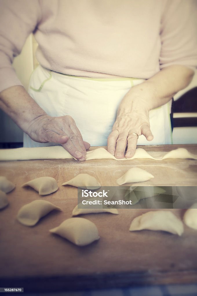 Pasta casera. Vintage estilo. - Foto de stock de Alimento libre de derechos