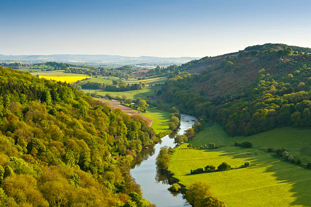 Idyllic rural  river valleys stock pictures, royalty-free photos & images