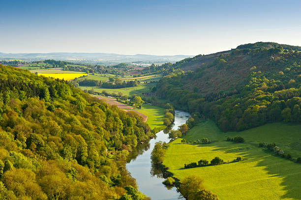 Idyllic rural  rolling landscape stock pictures, royalty-free photos & images